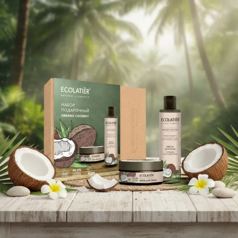 Coffret Homme soin du corp BIO Noix de coco