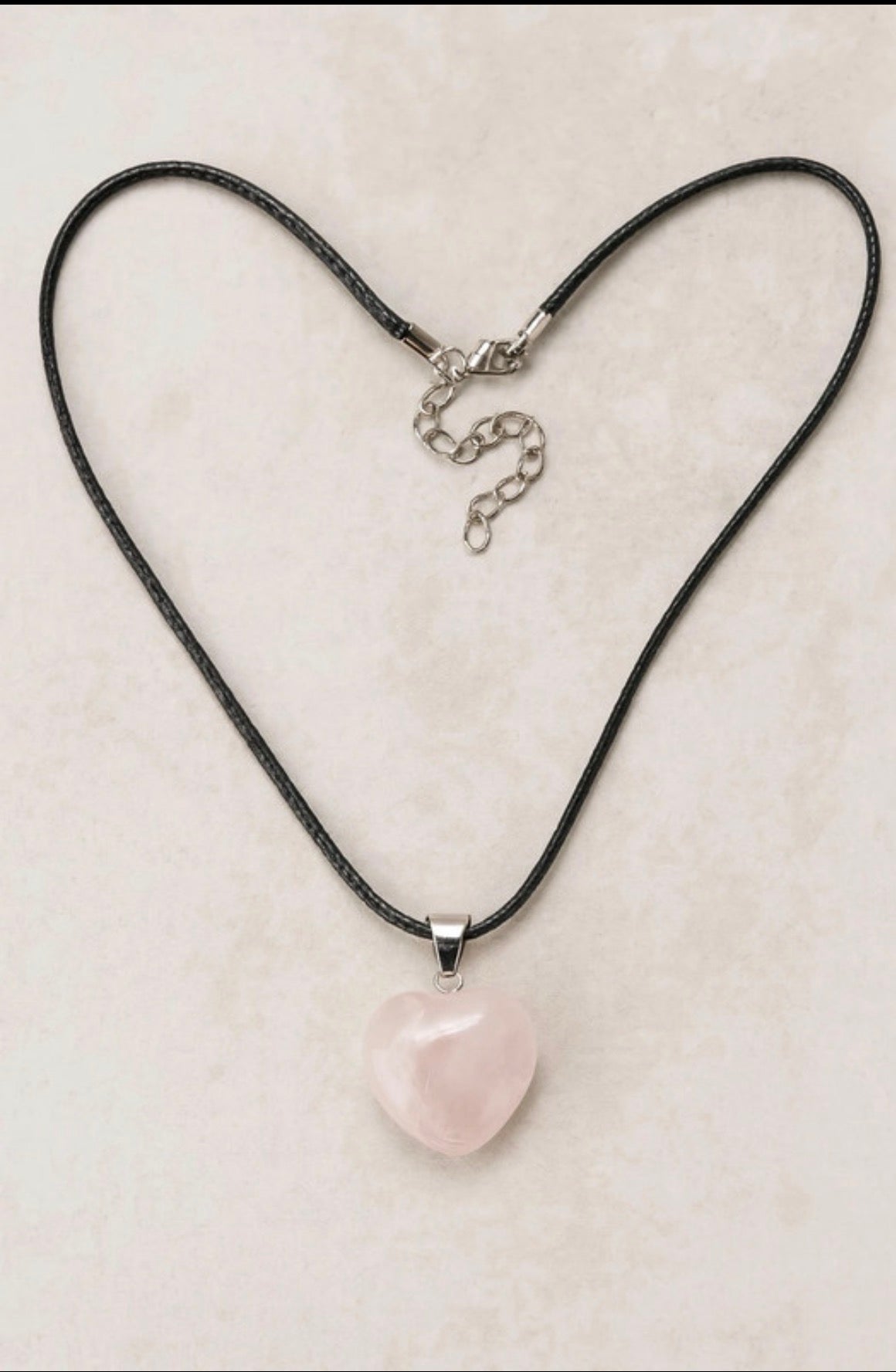 Collier cœur pierres naturelles