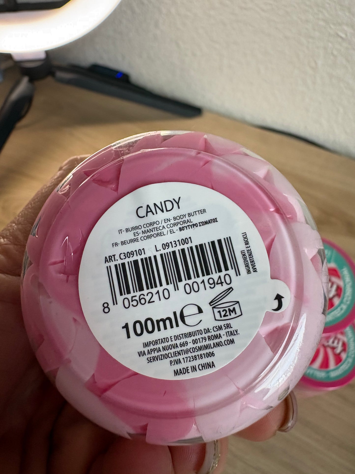 Beurre corporel Candy