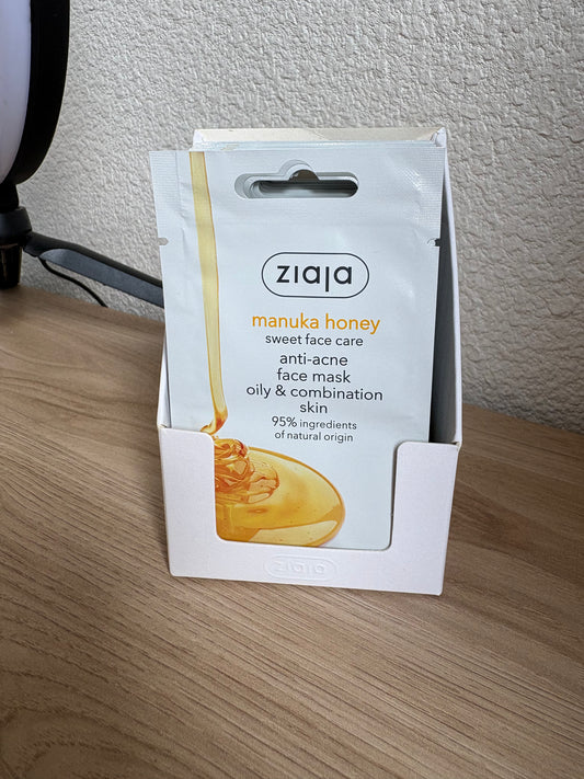 Masque visage Anti acnés au miel de manuka